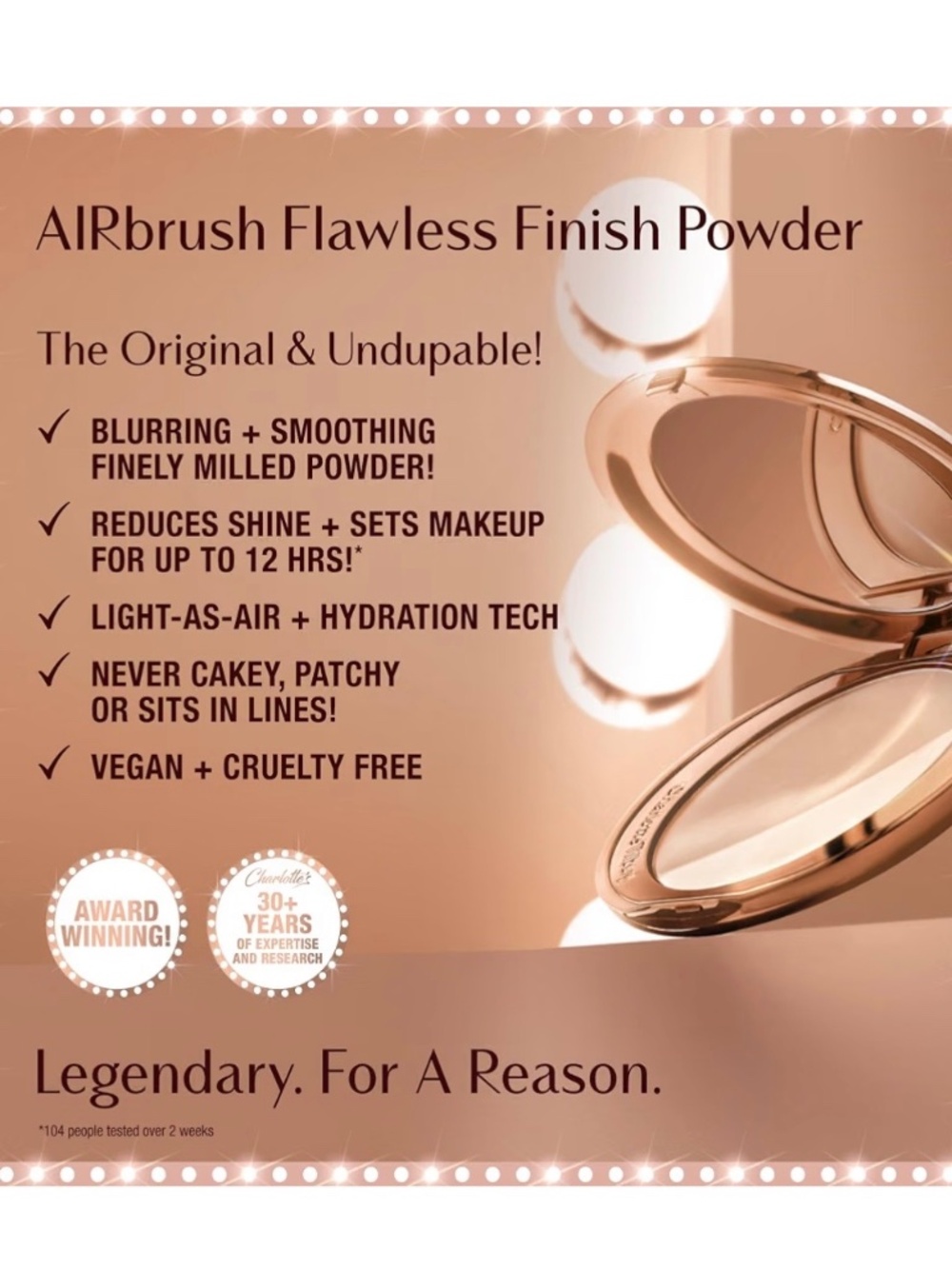 Charlotte Tilbury airbrush setting powder